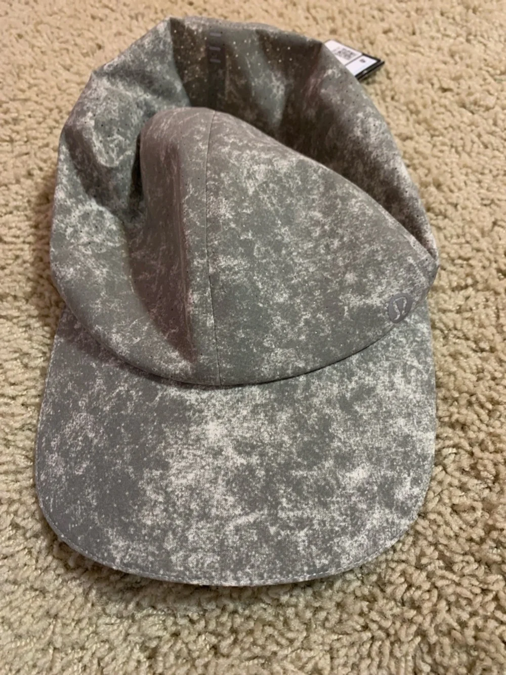 NWT Men’s Lululemon Fast and Free Run Hat Gray Pattern Running Cap One Size - Picture 3 of 8